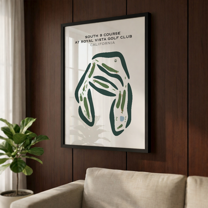 South 9 Course at Royal Vista Golf Club, California - Printed Golf Courses