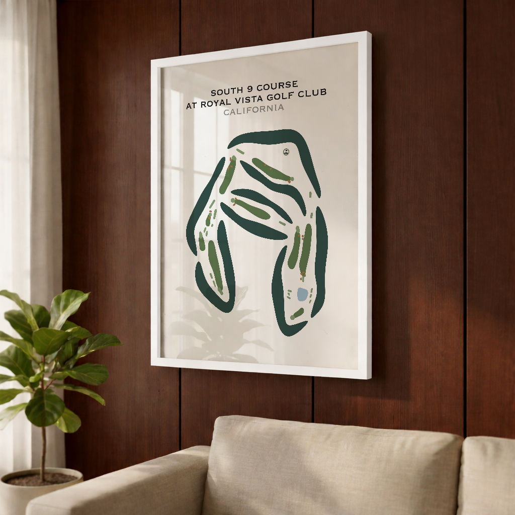 South 9 Course at Royal Vista Golf Club, California - Printed Golf Courses