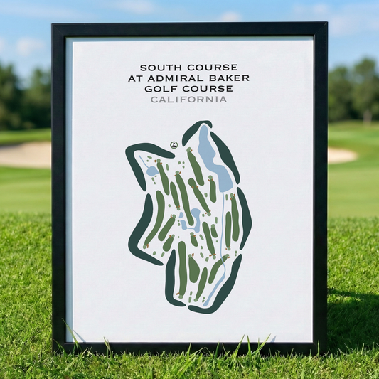 South Course at Admiral Baker Golf Course, California - Printed Golf Courses