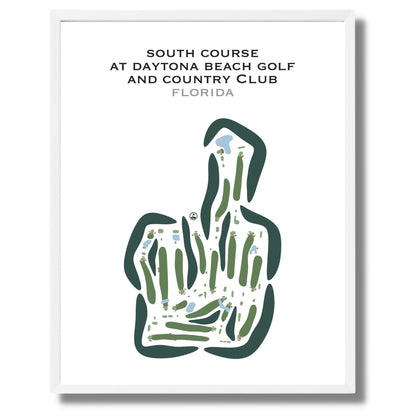South Course at Daytona Beach Golf & Country Club, Florida - Printed Golf Courses
