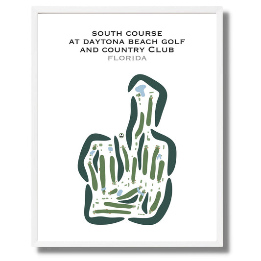 South Course at Daytona Beach Golf & Country Club, Florida - Printed Golf Courses