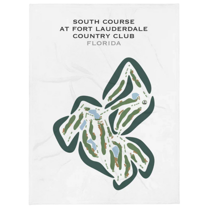 South Course at Fort Lauderdale Country Club, Florida - Printed Golf Courses