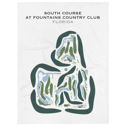 South Course at Fountains Country Club, Florida - Printed Golf Courses
