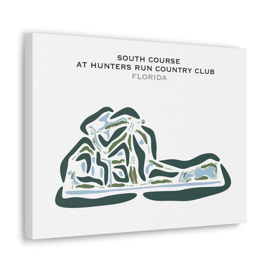 South Course at Hunters Run Country Club, Florida - Printed Golf Courses