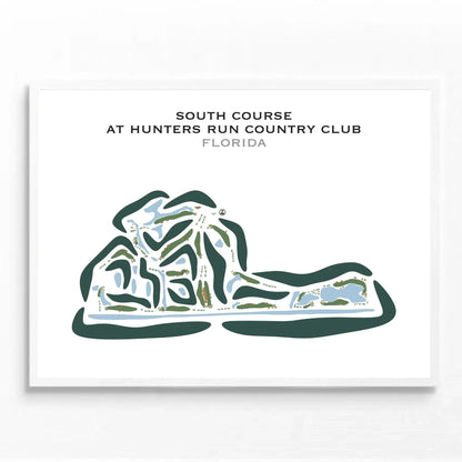 South Course at Hunters Run Country Club, Florida - Printed Golf Courses
