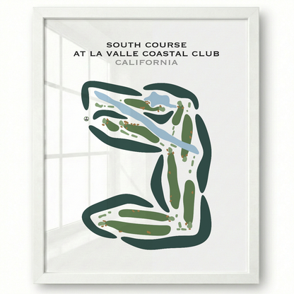 South Course at La Valle Coastal Club, California - Printed Golf Courses