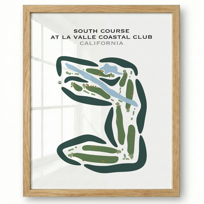 South Course at La Valle Coastal Club, California - Printed Golf Courses
