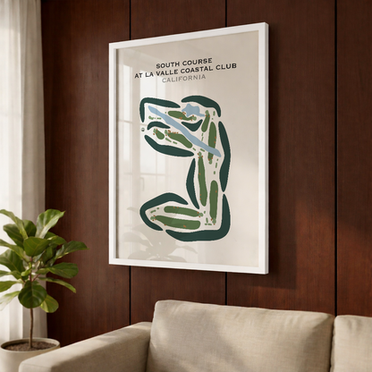 South Course at La Valle Coastal Club, California - Printed Golf Courses