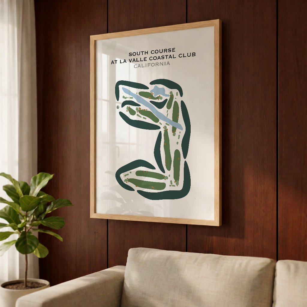 South Course at La Valle Coastal Club, California - Printed Golf Courses