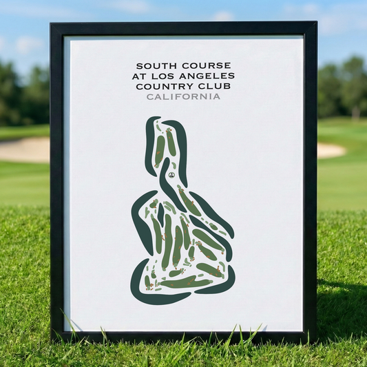 South Course at Los Angeles Country Club, California - Printed Golf Courses