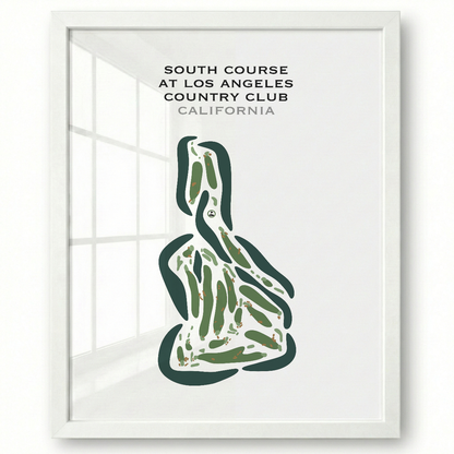 South Course at Los Angeles Country Club, California - Printed Golf Courses
