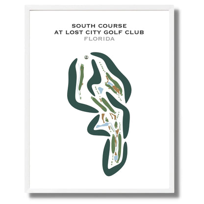 South Course at Lost City Golf Club, Florida - Printed Golf Courses