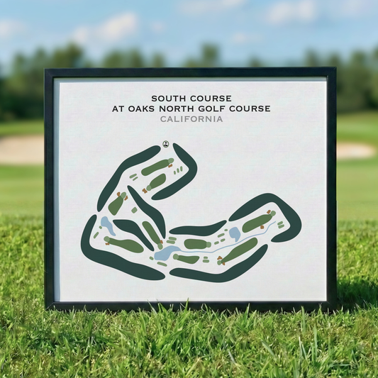 South Course at Oaks North Golf Course, California - Printed Golf Courses