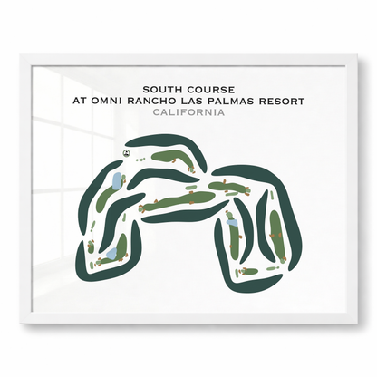South Course at Omni Rancho Las Palmas Resort, California - Printed Golf Courses