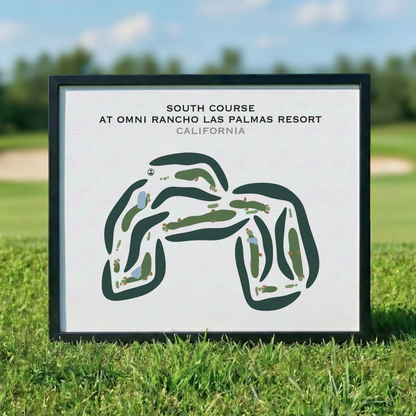 South Course at Omni Rancho Las Palmas Resort, California - Printed Golf Courses