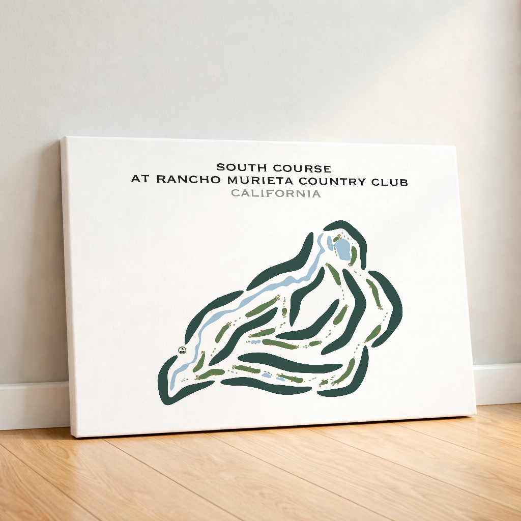 South Course at Rancho Murieta Country Club, California - Printed Golf Courses