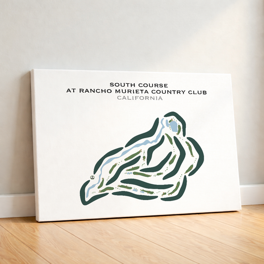 South Course at Rancho Murieta Country Club, California - Printed Golf Courses