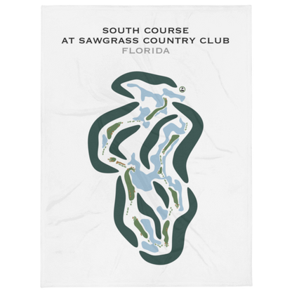 South Course at Sawgrass Country Club, Florida - Printed Golf Courses