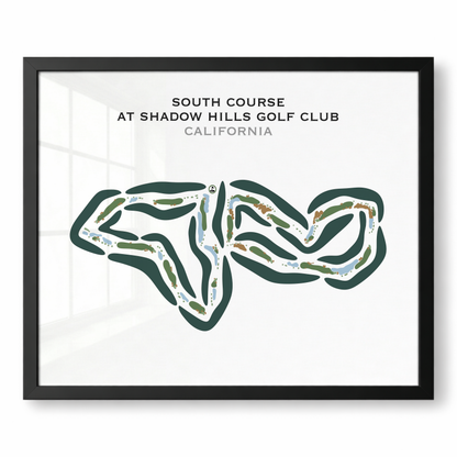 South Course at Shadow Hills Golf Club, California - Printed Golf Courses