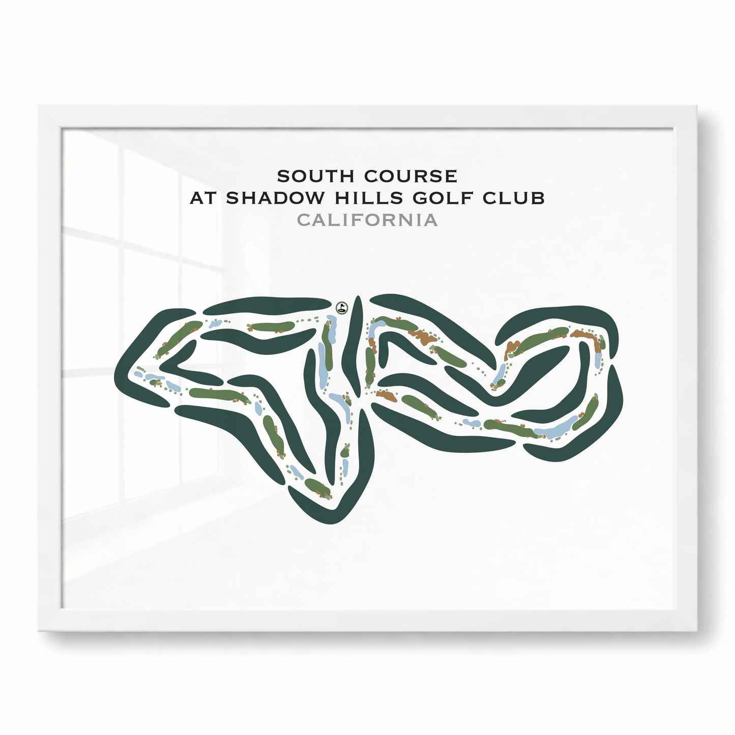 South Course at Shadow Hills Golf Club, California - Printed Golf Courses