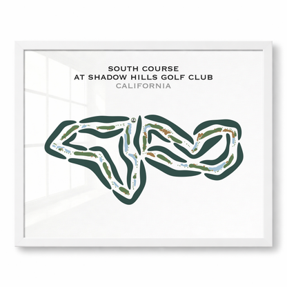 South Course at Shadow Hills Golf Club, California - Printed Golf Courses