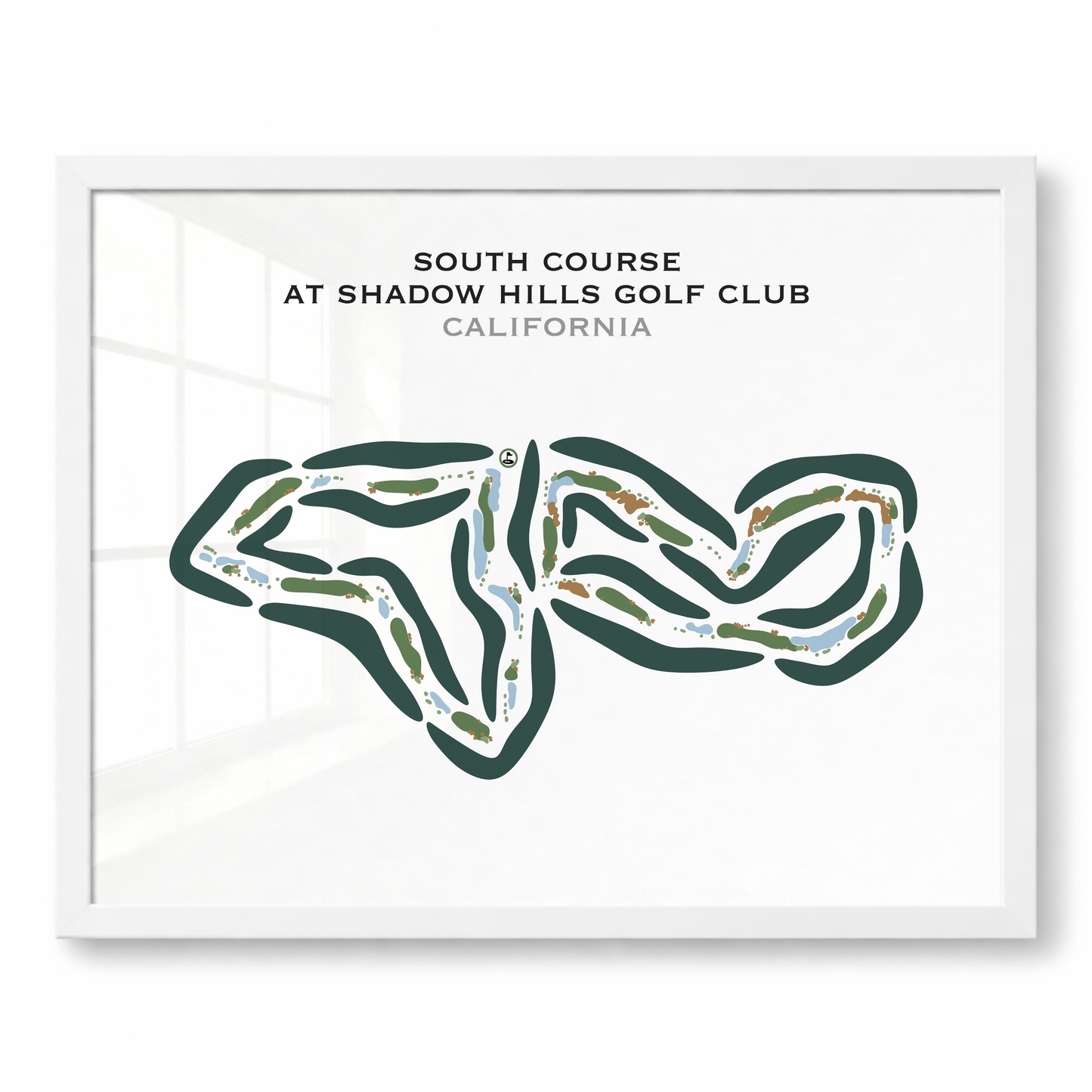 South Course at Shadow Hills Golf Club, California - Printed Golf Courses