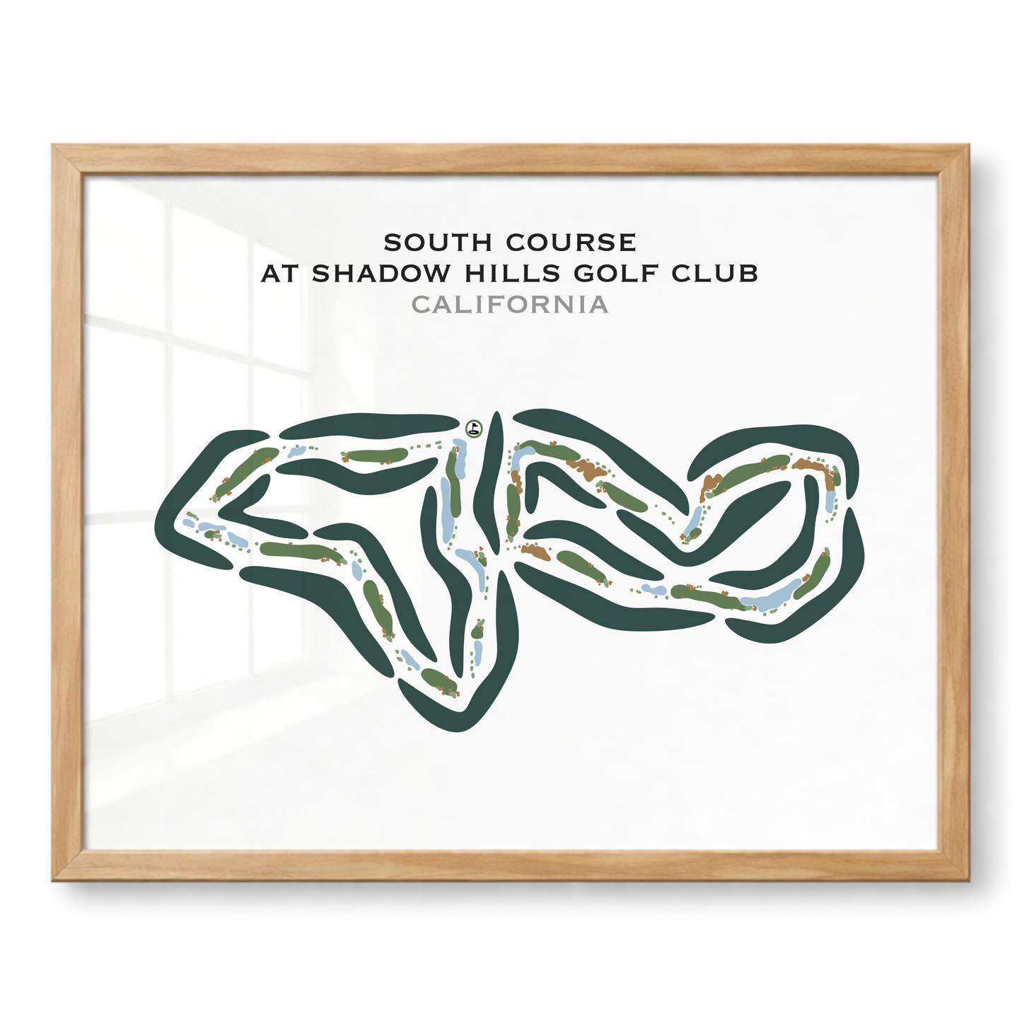 South Course at Shadow Hills Golf Club, California - Printed Golf Courses