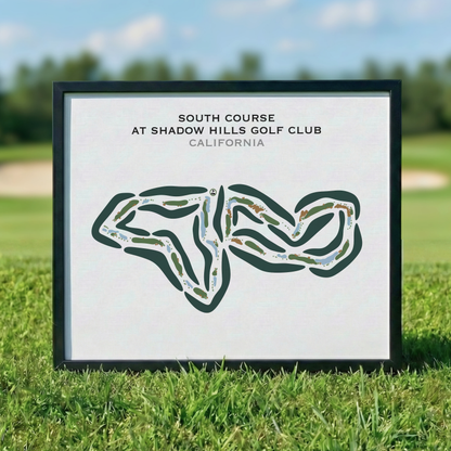 South Course at Shadow Hills Golf Club, California - Printed Golf Courses