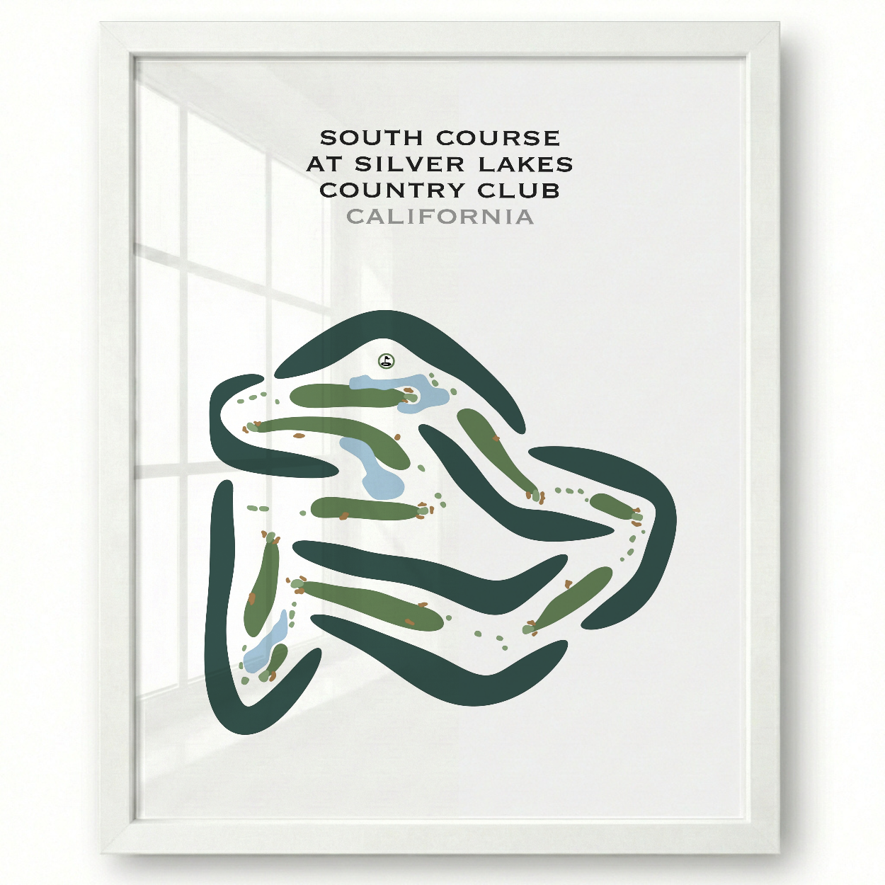 South Course at Silver Lakes Country Club, California - Printed Golf Courses
