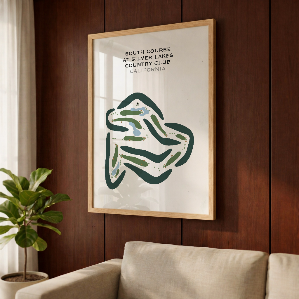 South Course at Silver Lakes Country Club, California - Printed Golf Courses