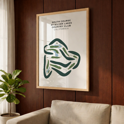 South Course at Silver Lakes Country Club, California - Printed Golf Courses