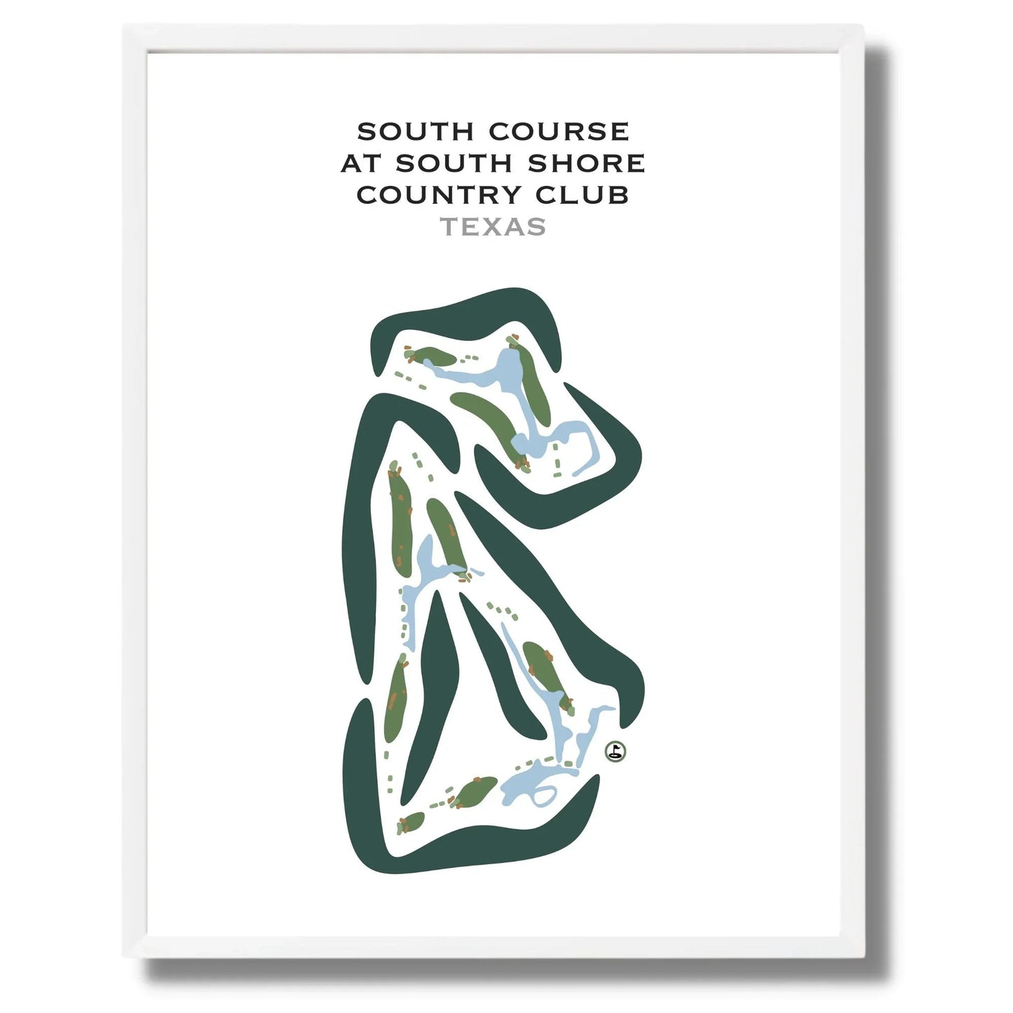 South Course at South Shore Harbour Country Club, Texas - Printed Golf Courses