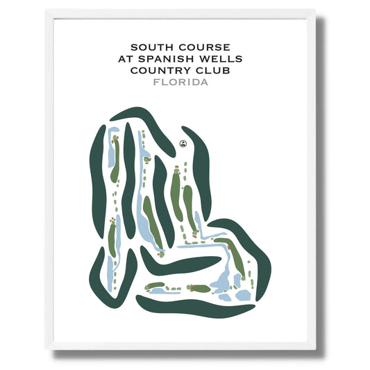 South Course at Spanish Wells Country Club, Florida - Printed Golf Courses
