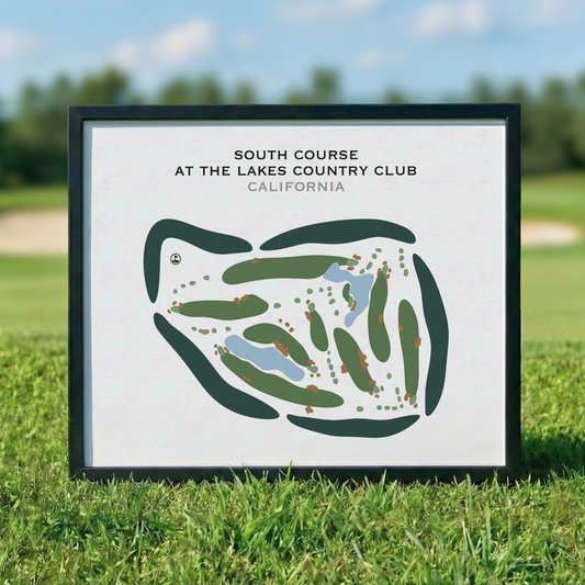 South Course at Lakes Country Club, California - Printed Golf Courses