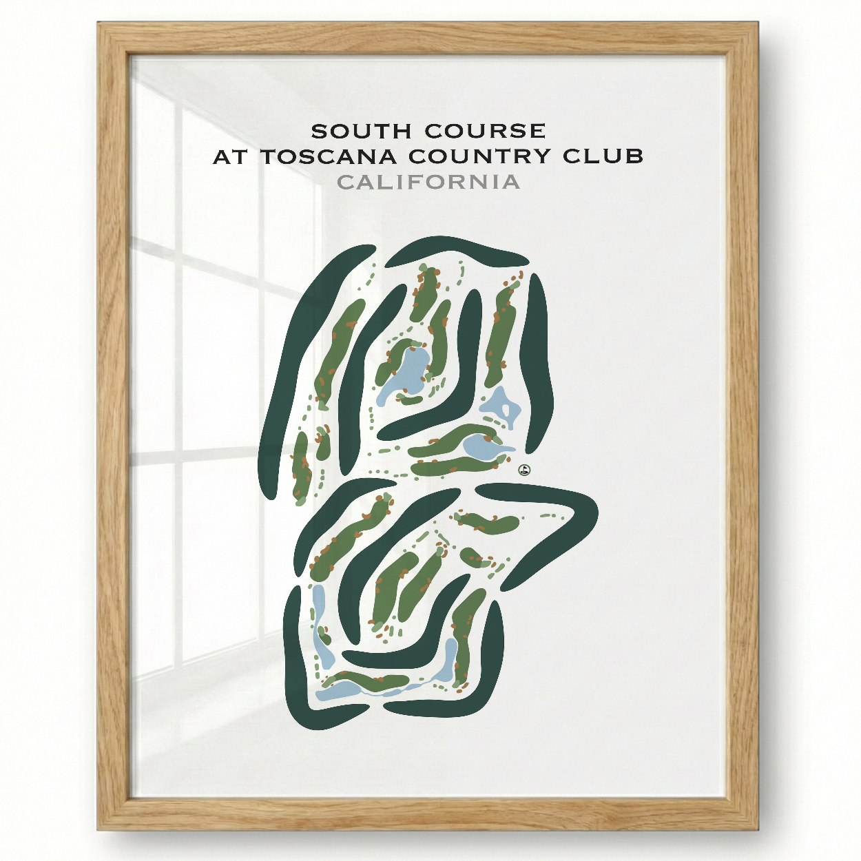 South Course at Toscana Country Club, California - Printed Golf Courses