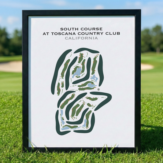 South Course at Toscana Country Club, California - Printed Golf Courses