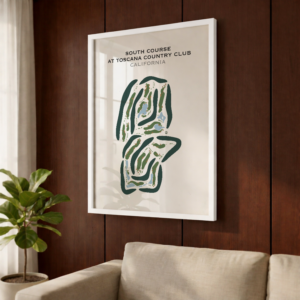 South Course at Toscana Country Club, California - Printed Golf Courses