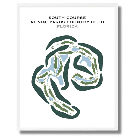South Course at Vineyards Country Club, Florida - Printed Golf Courses