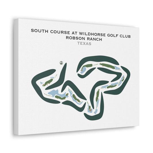 South Course at Wildhorse Golf Club at Robson Ranch, Texas - Printed Golf Courses