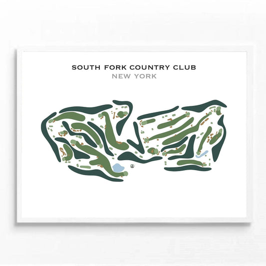 South Fork Country Club, New York - Printed Golf Course