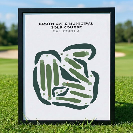 South Gate Municipal Golf Course, California - Printed Golf Courses