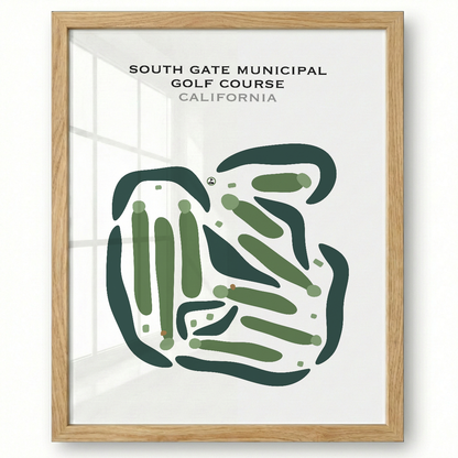 South Gate Municipal Golf Course, California - Printed Golf Courses