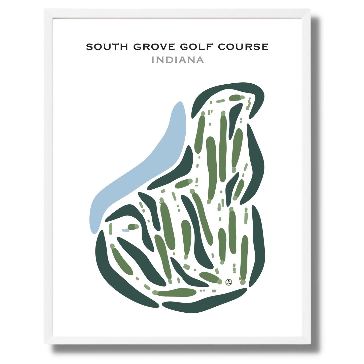 South Grove Golf Course, Indiana - Printed Golf Courses