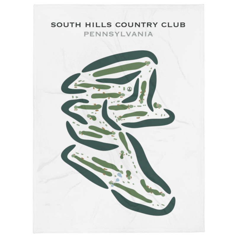 South Hills Country Club, Pennsylvania - Printed Golf Course