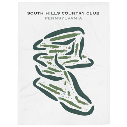 South Hills Country Club, Pennsylvania - Printed Golf Course