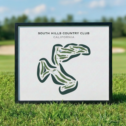 South Hills Country Club, California - Printed Golf Courses
