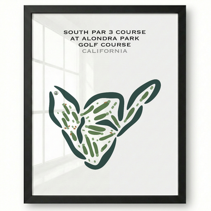 South Par 3 at Alondra Park Golf Course, California - Printed Golf Courses