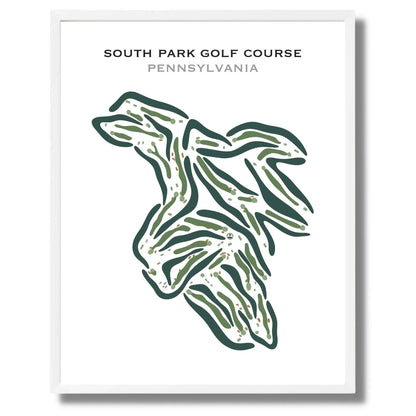 South Park Golf Course, Pennsylvania - Printed Golf Courses