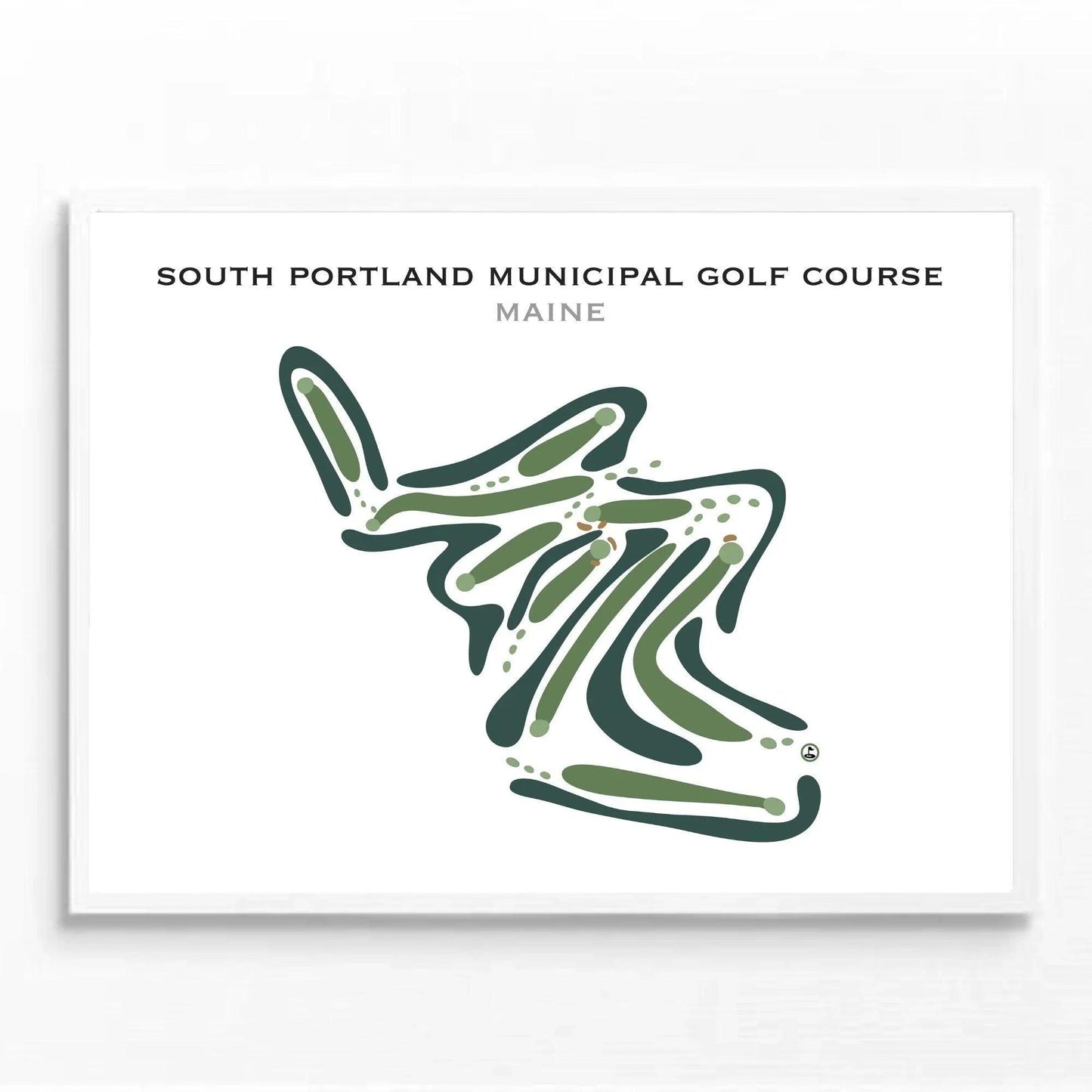 South Portland Municipal Golf Course, Maine - Printed Golf Courses