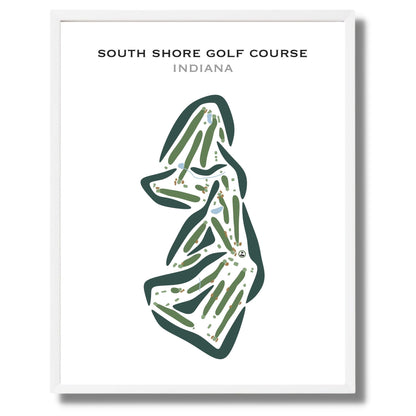 South Shore Golf Course, Indiana - Printed Golf Courses